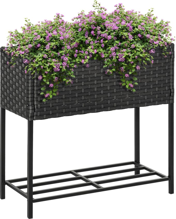 Outsunny - Verhoogde Plantenbak - met Aflegvlak - 867-038