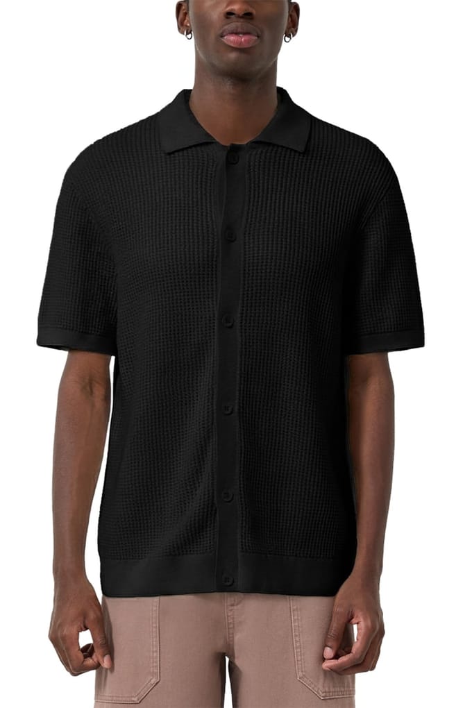 s.Oliver -qs Pullover Shortsleeve Black Taglia: M | Maglioni a maglia Outlet | Uomo | Nero