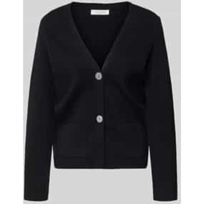 Loose fit gebreid jack met V-hals