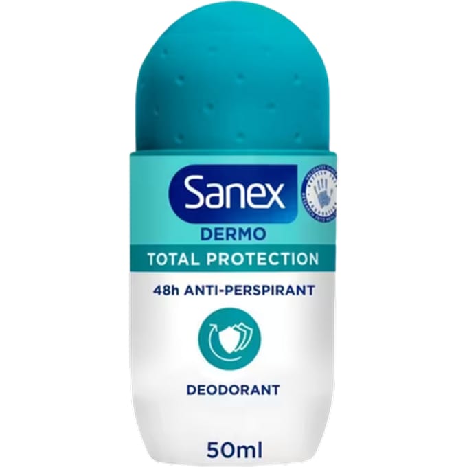 Sanex Total Protection 48H Anti-Transpirant Roll-On Deodorant - 50 ml