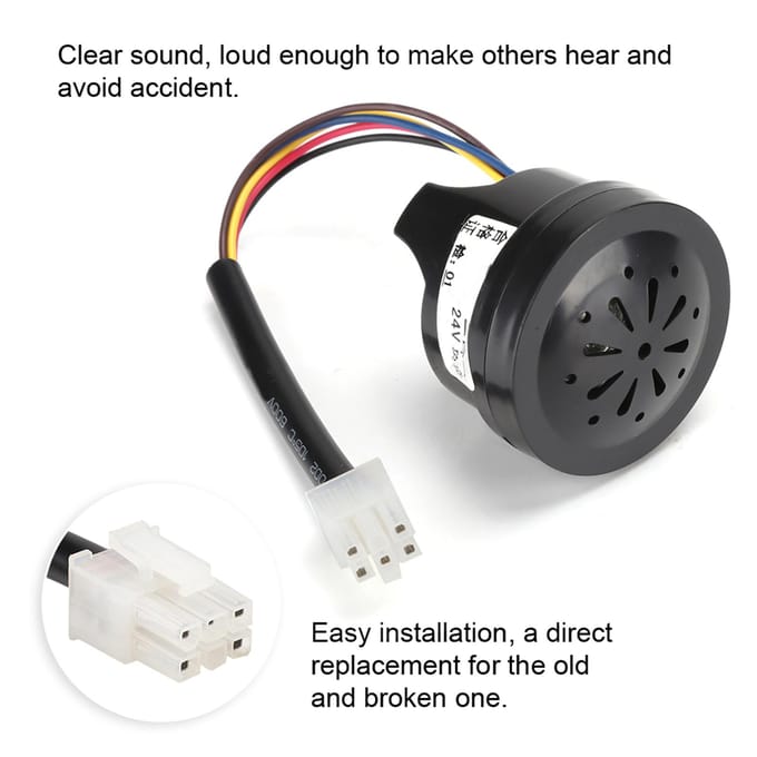 Electrische Mobiliteitsscooter Luide Toeter Bel Onderdeel Modificatie Montage Accessoire black