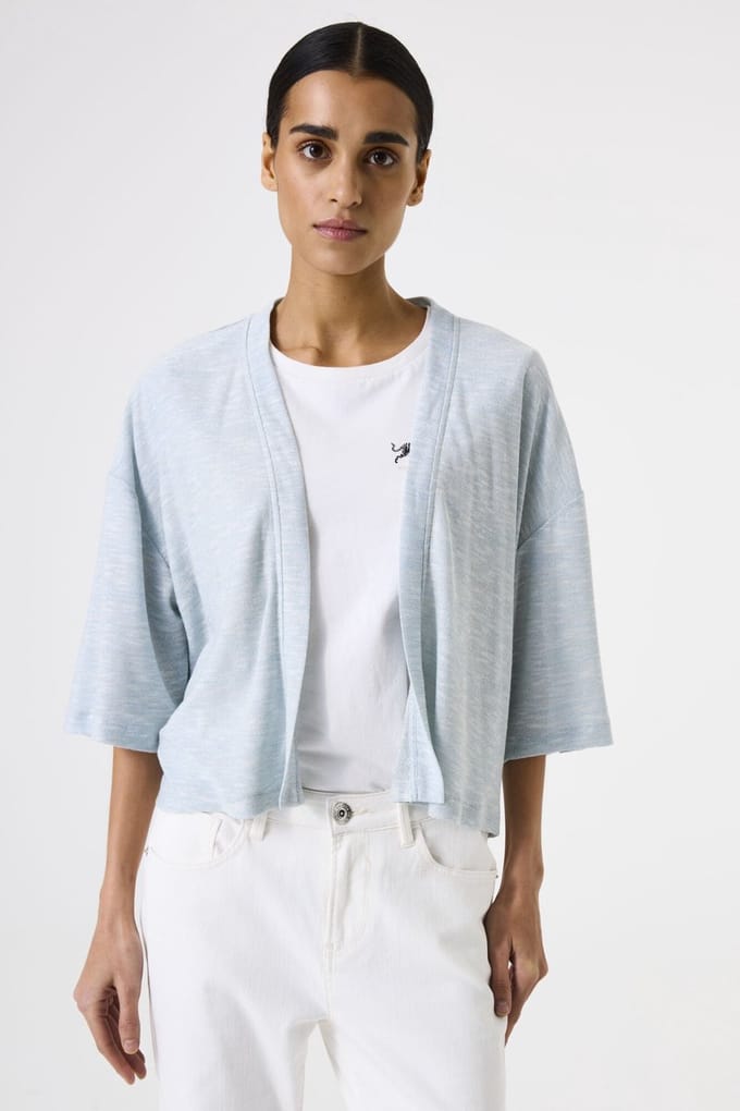 GARCIA Dames Effen Vest Blauw 3/4 sleeve