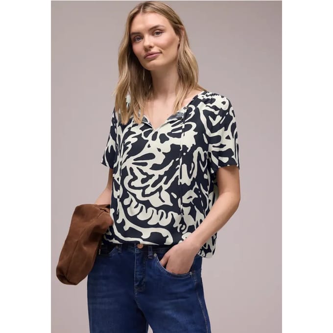 Blouse met koorddetail