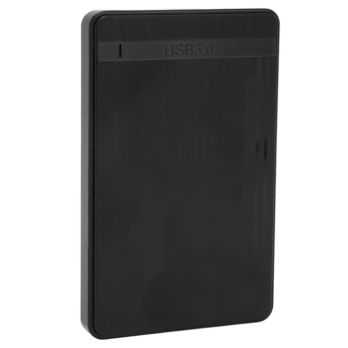 Boîtier SSD SATA 2,5 pouces 1000 Go pris en charge Plug and Play Boîtier de disque dur ABS robuste pour ordinateur portable de bureau  (Pas gray
