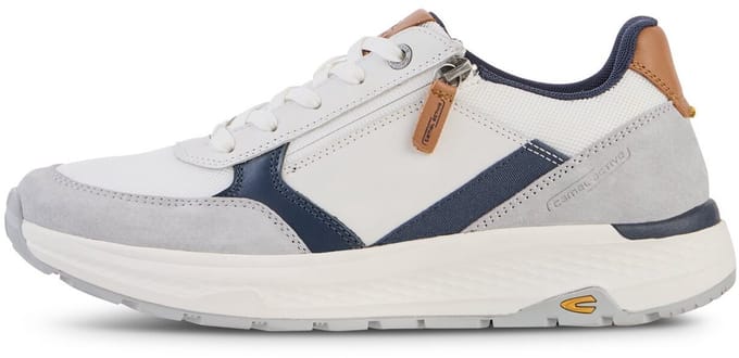 camel active Sneaker met zijrits - Maat menswear-41 - Wit