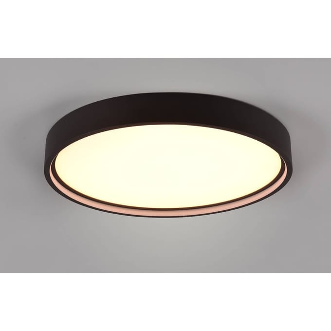 Trio Lighting LED plafondlamp Doha, CCT, mat zwart