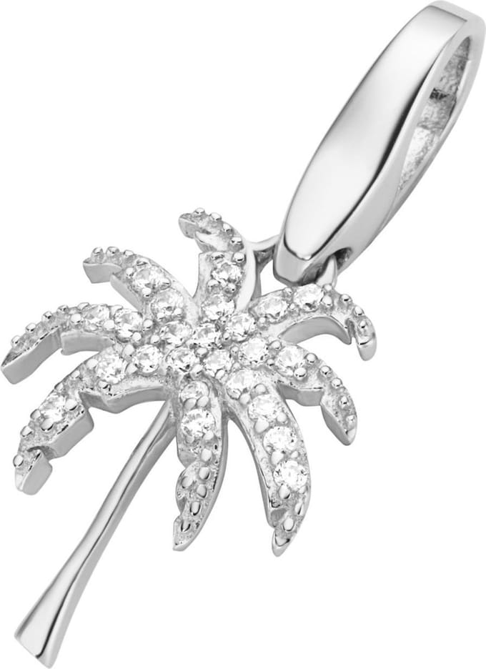 Bedel | charm | sterling zilver | palm | plant | karabijn | hanger