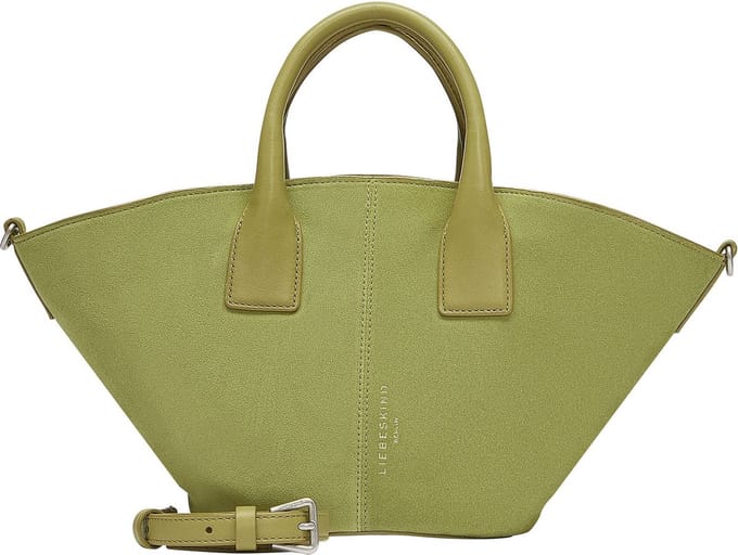 LIEBESKIND BERLIN Schoudertas Handtas Mica Promo Suede Shopper Thyme Groene