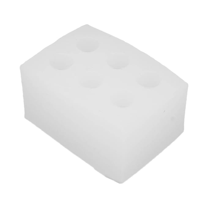 3D Pilaarkaarsvorm Mini DIY Herbruikbare Wasbare Siliconen Kaarsvorm voor Thuis Salon white