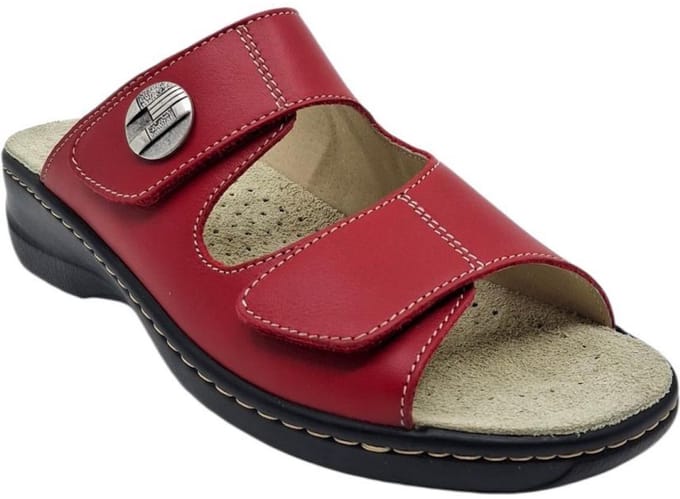 Hickersberger 2120 Milano rood | dames slipper steunzolen