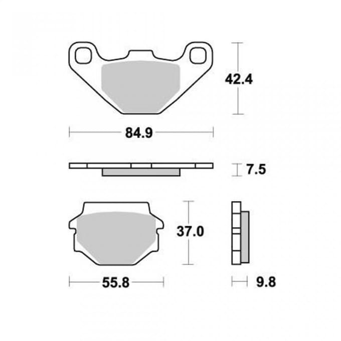Plaquette de frein CL BRAKES pour Quad Chinois 270 ATV Neuf