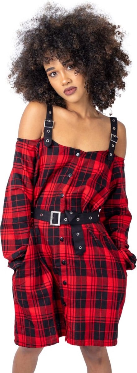 Vixxsin - LABYRINTH Korte jurk - XL - Rood