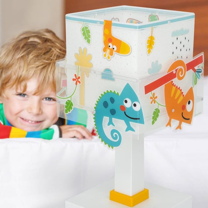 Dalber Kindertafellamp Happy Jungle, G4, breedte 14 cm