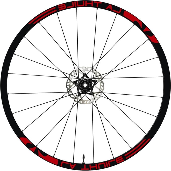 Fiets Velg Stickers - Wiel Decals - Fiets Personaliseren - UV Waterbestendig - Complete Set - Rood