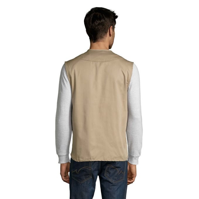 SOLS Heren Reporter Body Warmer (Touw)
