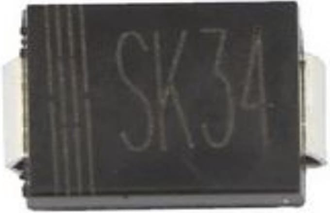 SK34 SMD Diode, 40V, 3A, DO-214AB, 5 stuks