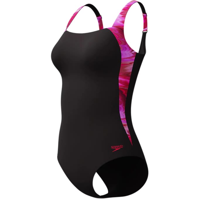 Speedo print luna lustre 1p wedstrijd badpak dames -
