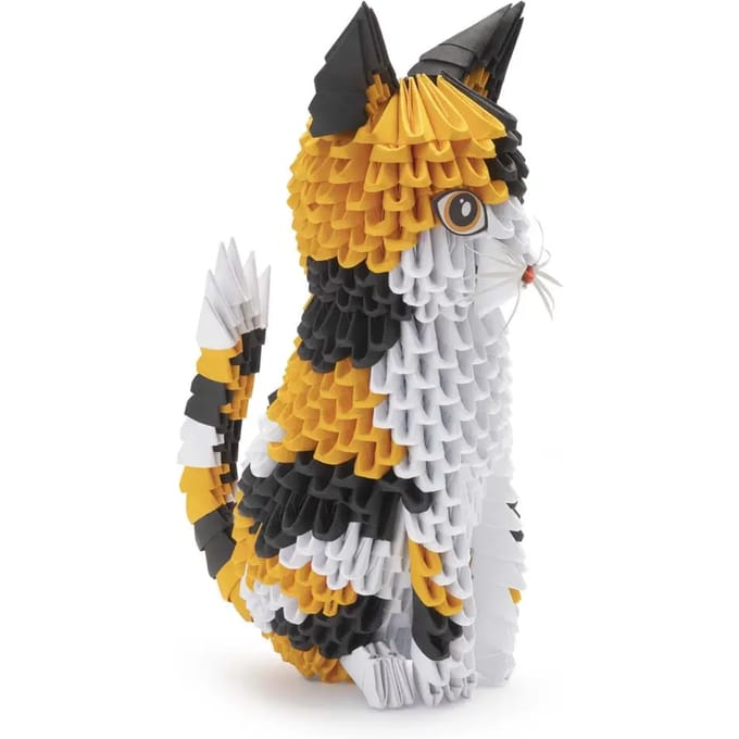 3D Model Origami Kat/ Poes- Papier