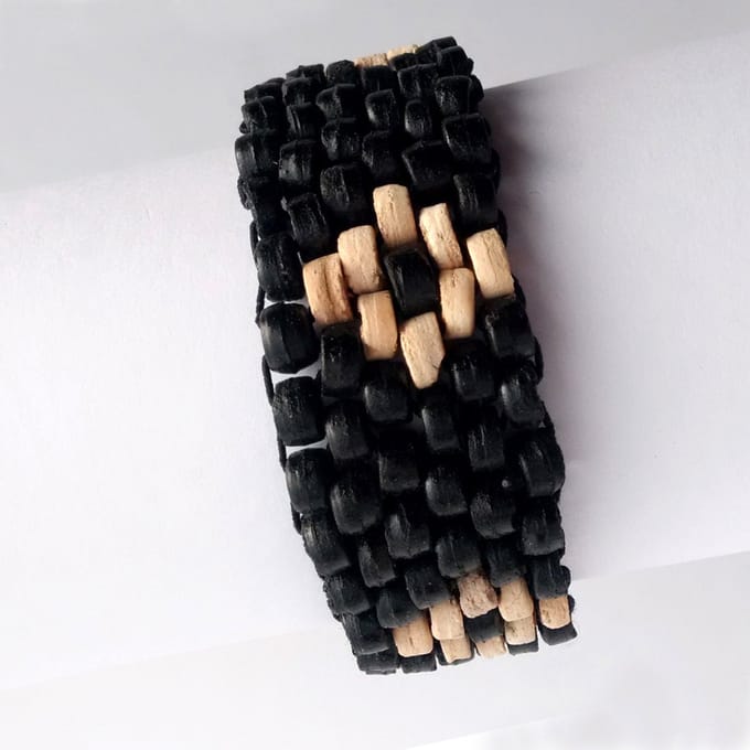 Nautic Reef - Armband Zwart/Crème