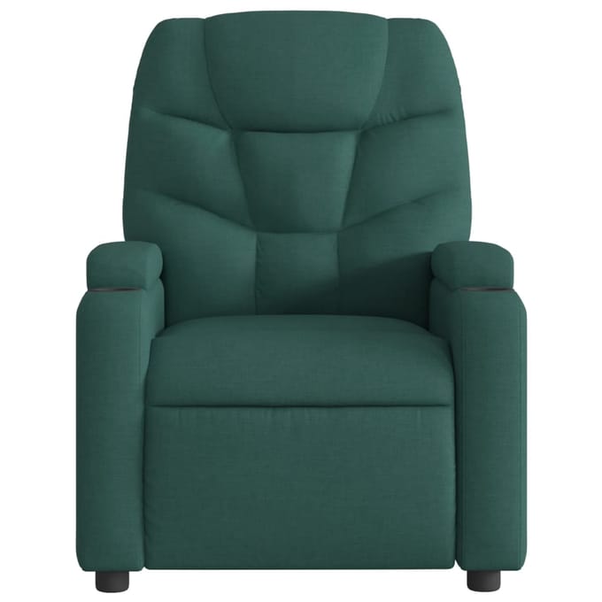 vidaXL - Fauteuil - verstelbaar - stof - donkergroen