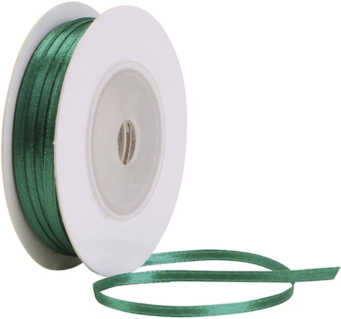Satijn lint 12mm donkergroen (per meter)