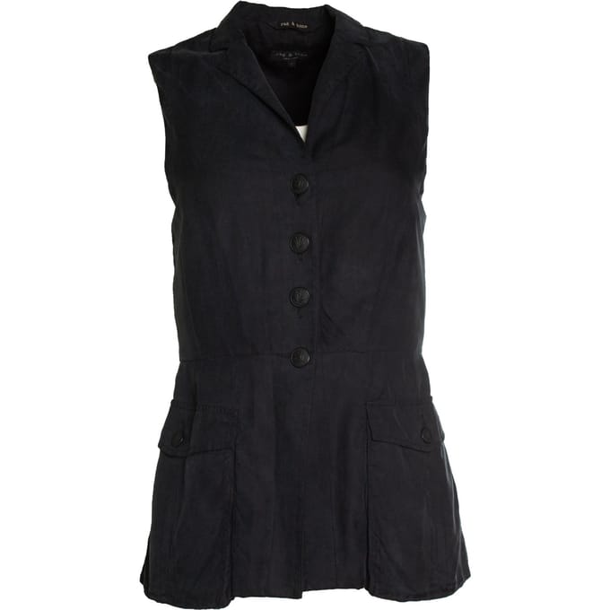 Rag & Bone, Lange vest in blauw
