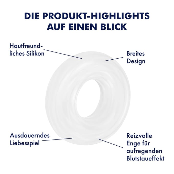 Siliconen penisring maat S, 1,7   4,5 cm