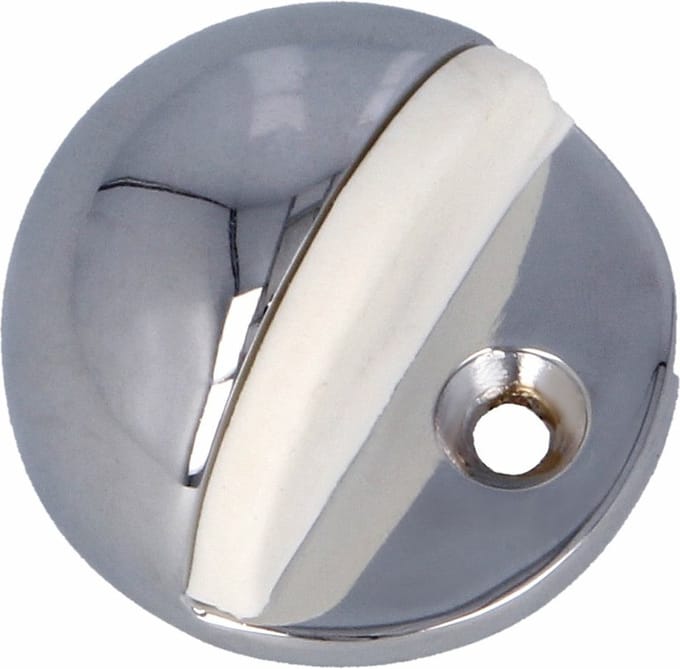 AMIG Deurstopper/deurbuffer - D45mm - inclusief schroeven - verchroomd