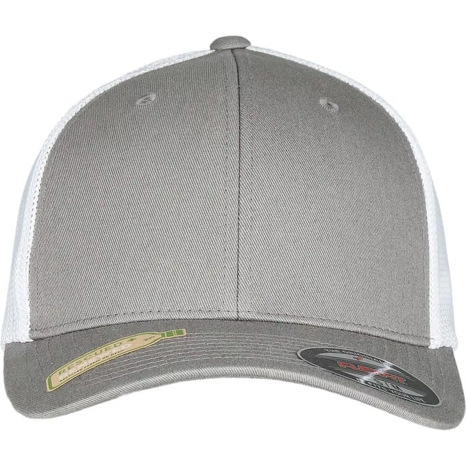 Urban Classics - Trucker Recycled Mesh Flexfit pet - L/XL - Grijs/Wit