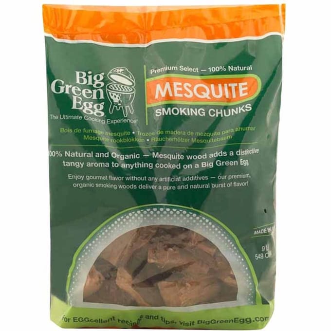 Green Egg Rookchunks mesquite Big | Groen