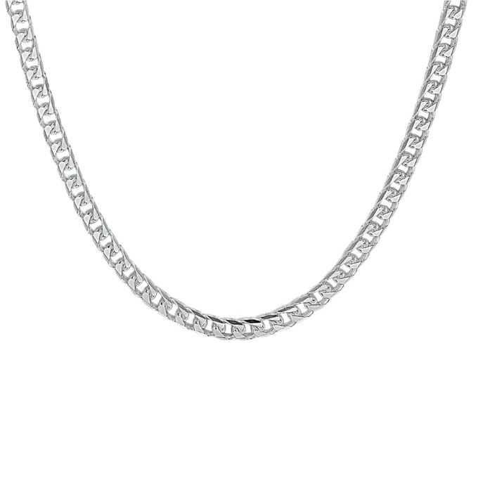 Juwelier Emo - Gourmet Ketting Zilver 925 - Gerhodineerd - Breedte 4.5mm - Lengte 45CM