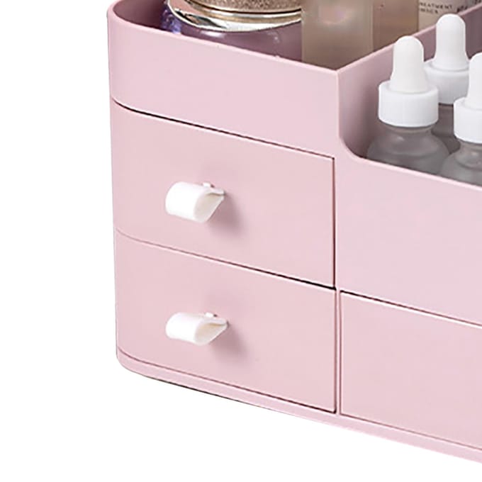 Make-up Organizer met Lades Cosmetische Opbergcontainer Plastic Displayhouder voor Penselen gray