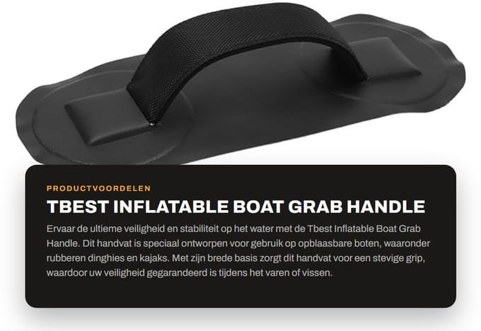 Dailygoods- Bootgreep - Duurzaam TPU/PVC - Lichtgewicht - Antislip - Veiligheidsbeugel - Voor Inflatable Boot/Kajak - Boothandgreep