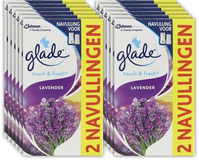Glade One Touch Lavendel navulling duoverpakking 2 x 10 ml - 12x