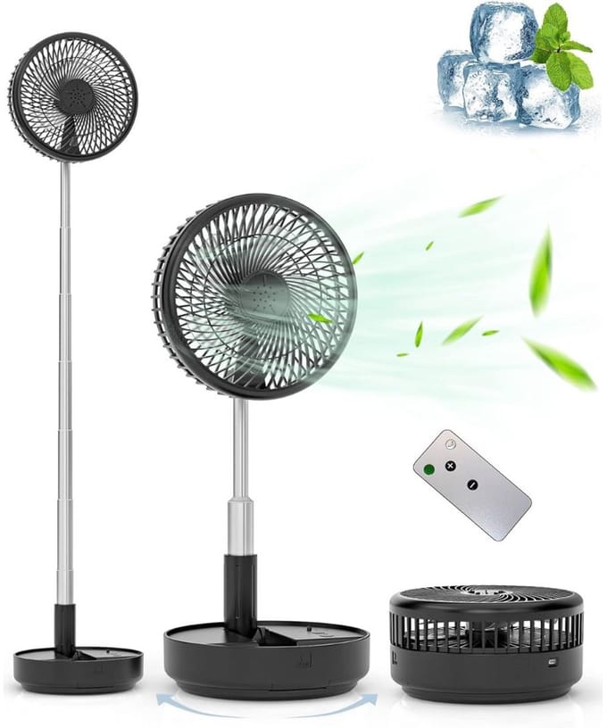 MKSS® Statiefventilator Staand - Tafelventilator - Torenventilator - Verstelbaar - Zwart