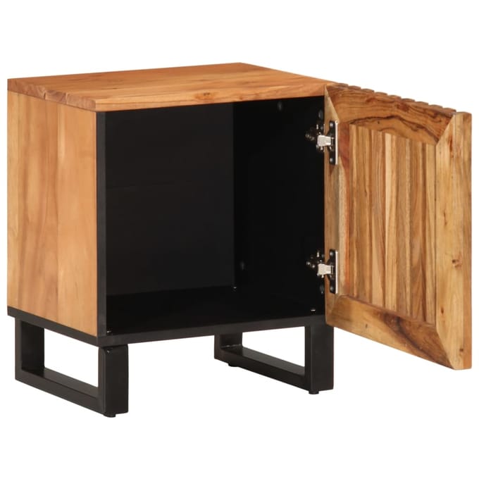 vidaXL - Nachtkastjes - 2 - st - 40x34x46 - cm - massief - acaciahout