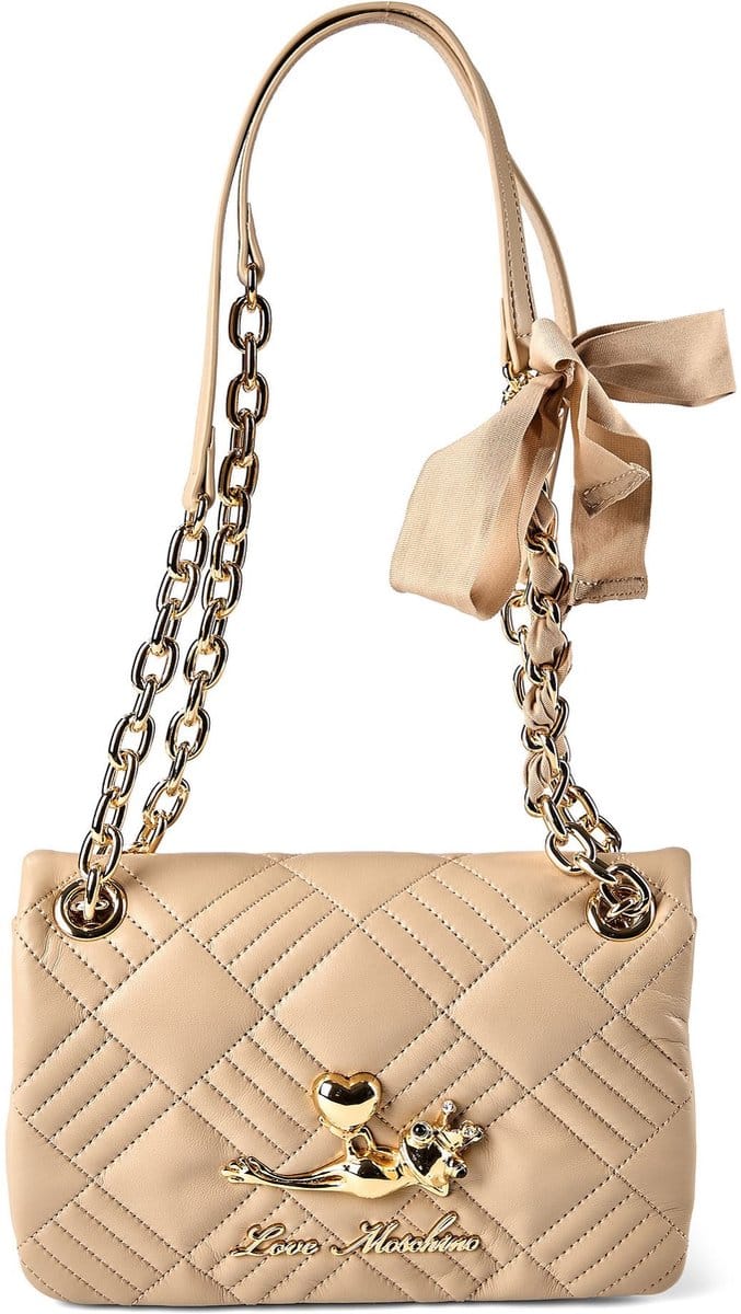 Love Moschino Frog Bag Schoudertas 22 cm - Dames - taupe
