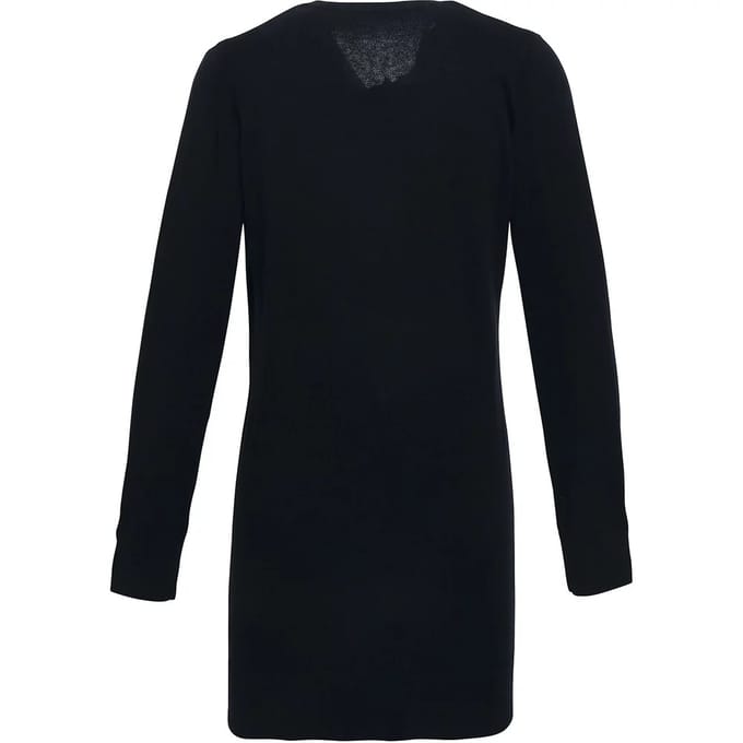 Premier Dames/Dames Longline V Hals Vest (Zwart)