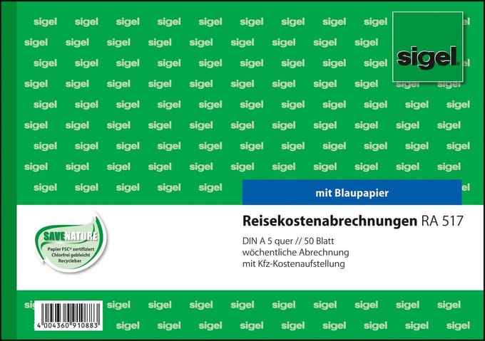RA517 - 50 sheets - A5 q - Green
