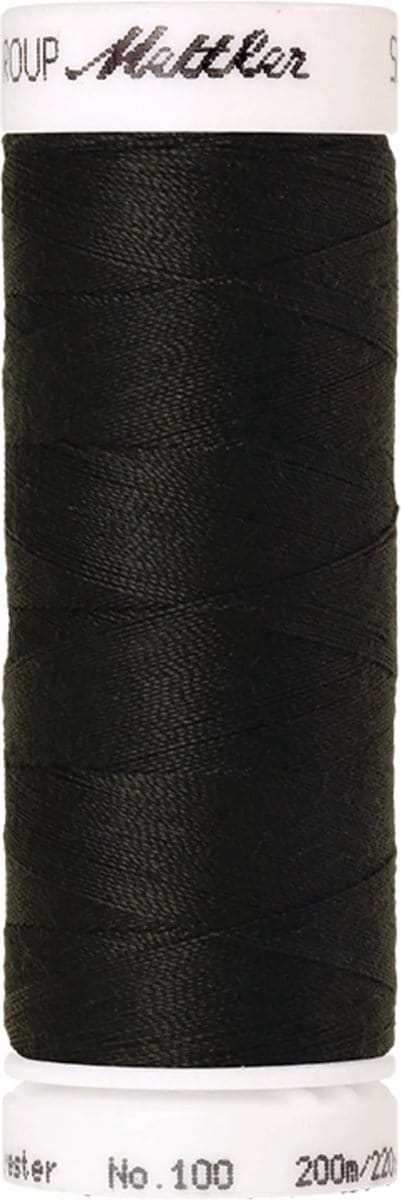 Amann Mettler Seralon Naaigaren – Obsidian (1362) – 200 m – No. 100 – 100% Polyester – Per Stuk