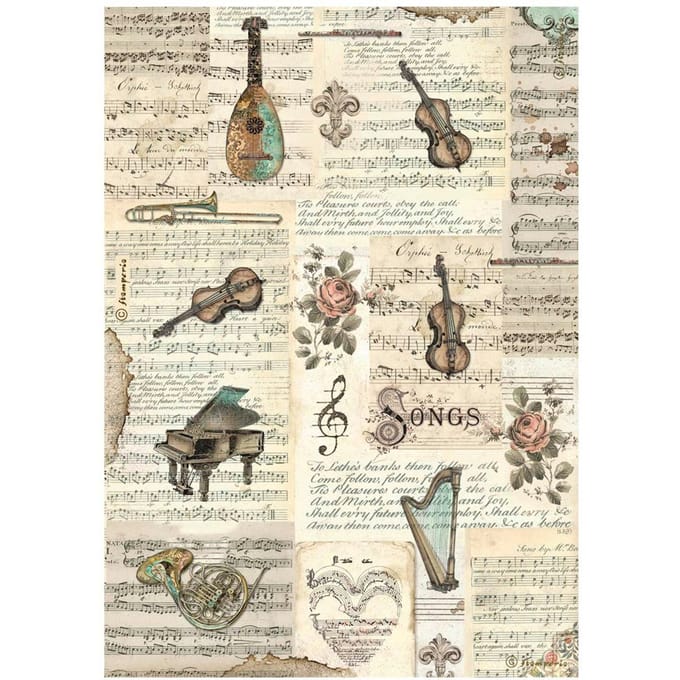 Motief strozijde "Music - Instruments"