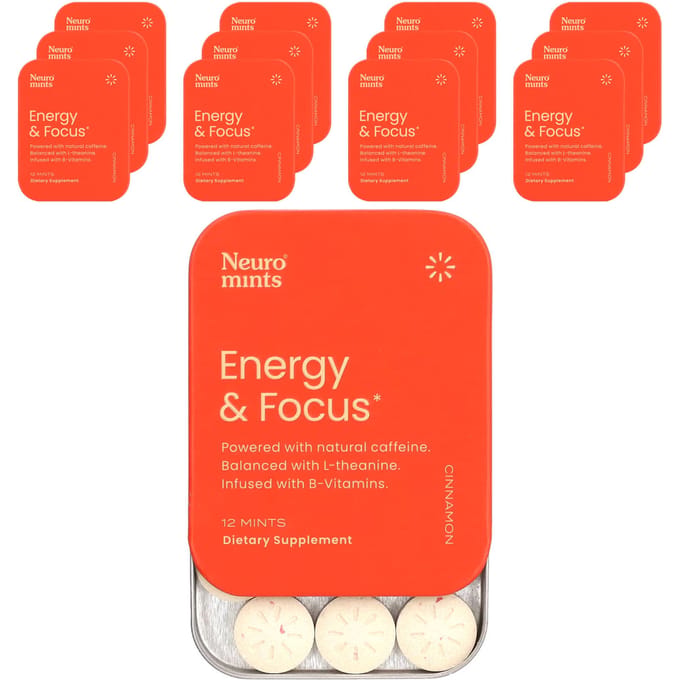 NeuroGum, NeuroMints, Energie & Focus, Kaneel, 12-packs, 12 stuks