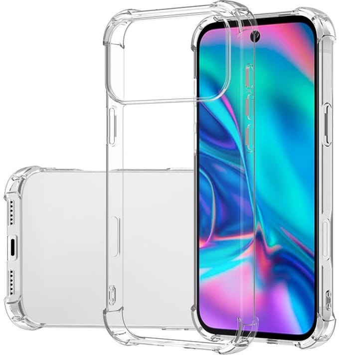 Mobiq - Clear Rugged geschikt voor iPhone 17 Pro Max Hoesje - transparant