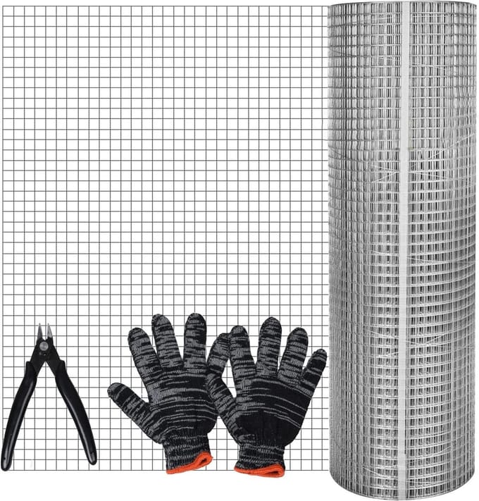 Knaagdiergaas - Draadgaas Rol - Ongedierte Buitensluiten - Gegalvaniseerd Metaal - 6m x 40cm - Zilver