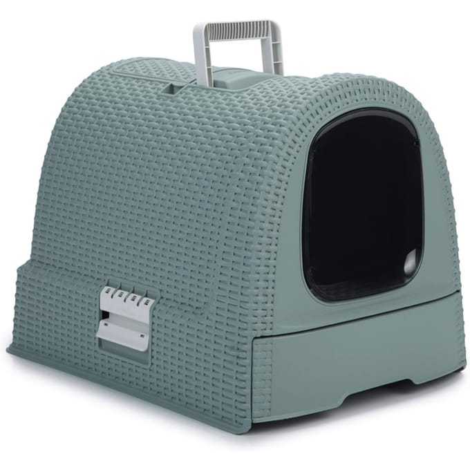 Curver Kattenbak met lade - 51,5x38,5x40cm - Misty Blue