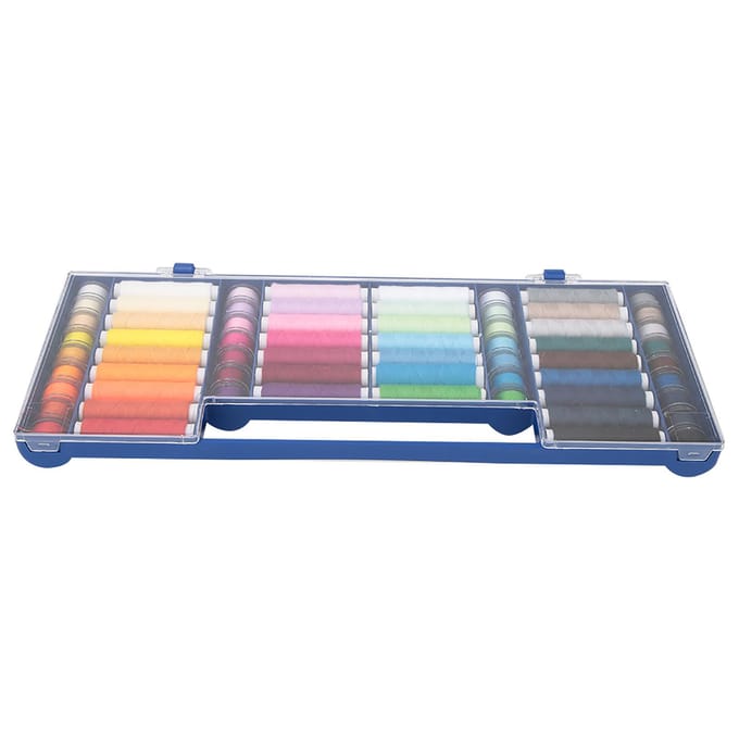 32 Kleur 64 Naaigaren Set Opbergdoos Naaimachine Accessoires Naaigereedschap Set gray