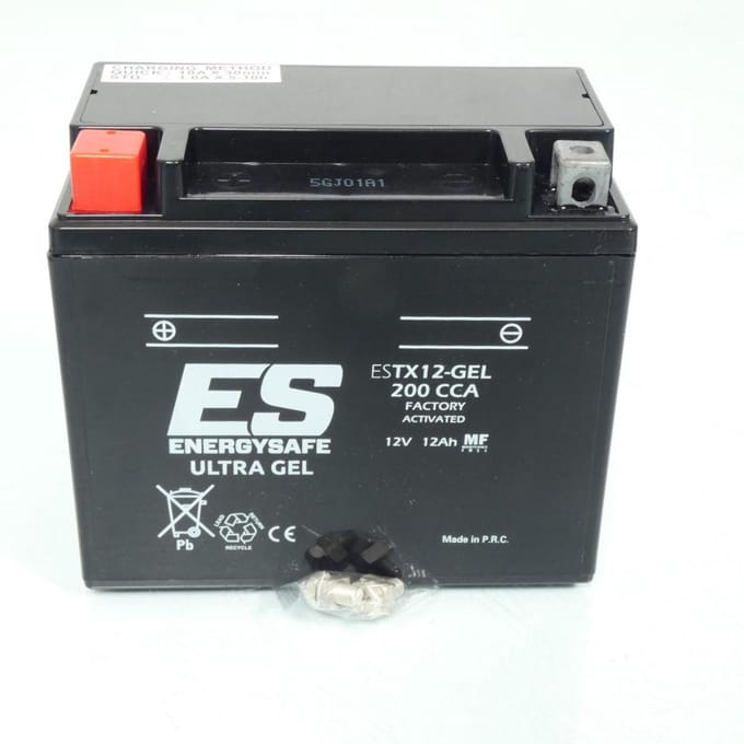 Batterie SLA Energysafe pour Scooter Sym 400 Maxsym Après 2010 YTX12 / 12V 12Ah Neuf