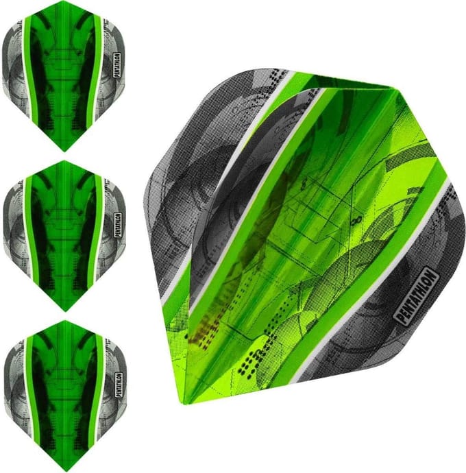 Dart Flights Set - Wetenschappelijk Ontwerp - Groen - 10 Pakketten (30 Stuks)