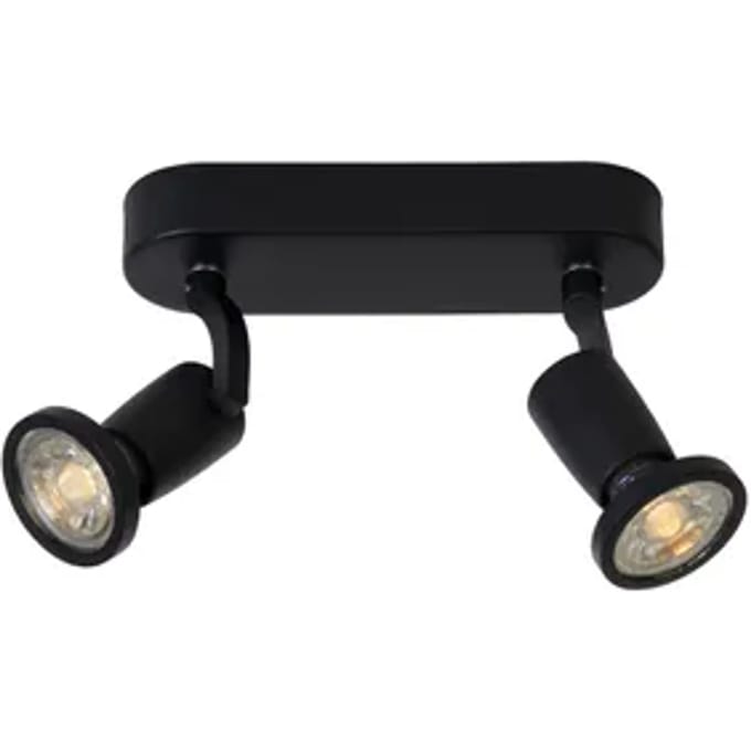Lucide Opbouwspot Jaster-led - Zwart - 6cm - 2xgu10