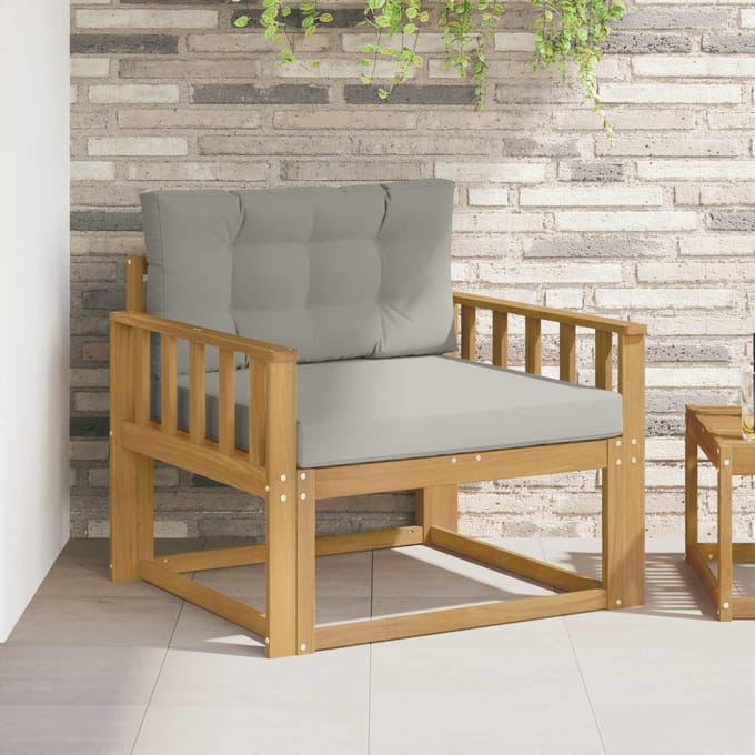 vidaXL - Buiten - Midden - Sofa - Polyester - Wit